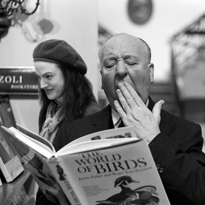 Alfred Hitchcock and Sabina Nore